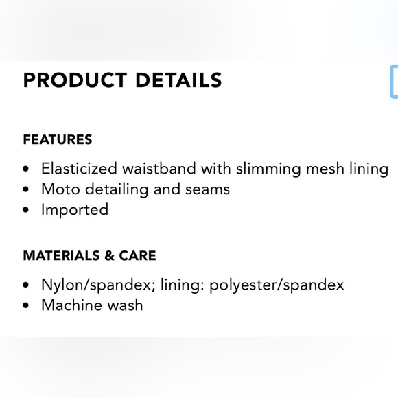 SPANX MOTO FAUX LEATHER LEGGINGS IN BLACK SIZE LARGE - Picture 7 of 16